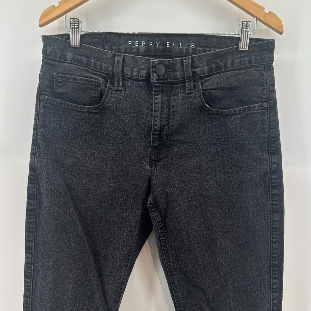 Perry Ellis Jeans Mens 32x30 Denim Stretch Straight Leg 5-Pocket Comfort Outdoor